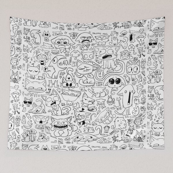 Item preview, A Bunch of Crazy Doodle Cats designed and sold by AnimationPixie.