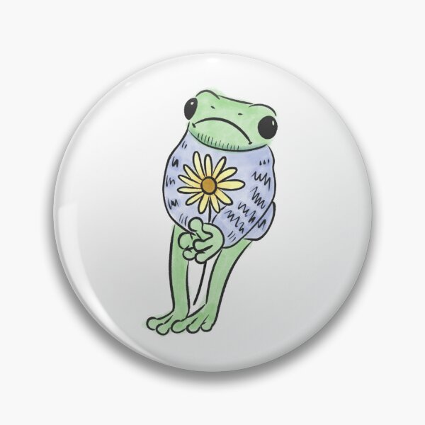 Item preview, Frog With a Flower designed and sold by MysticMoon1203.