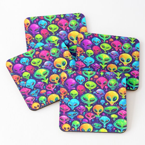 Item preview, Vibrant Alien Characters Artwork designed and sold by Health And Fitness Posts e-Store.
