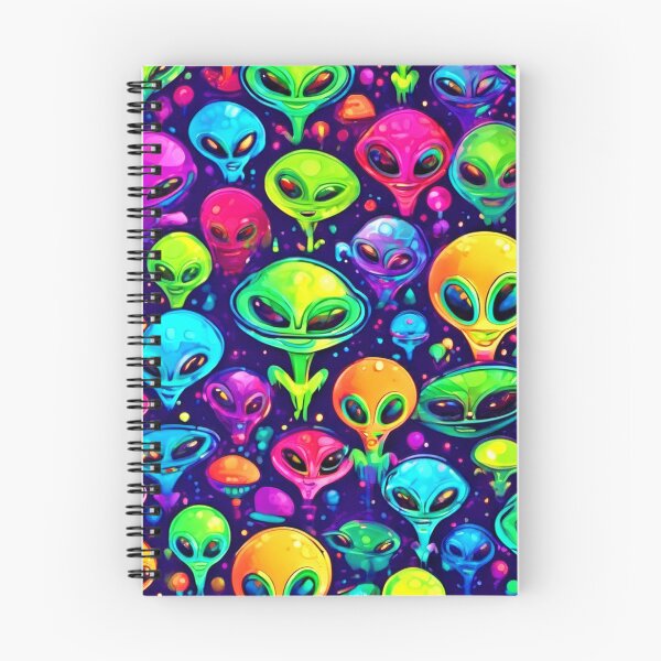 Item preview, Vibrant Alien Characters Artwork designed and sold by Health And Fitness Posts e-Store.