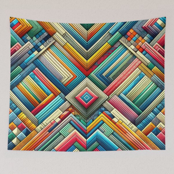 Item preview, Colorful Geometric Abstract Art , Modern Geometric Shapes Tee designed and sold by PillowTalkyZone.