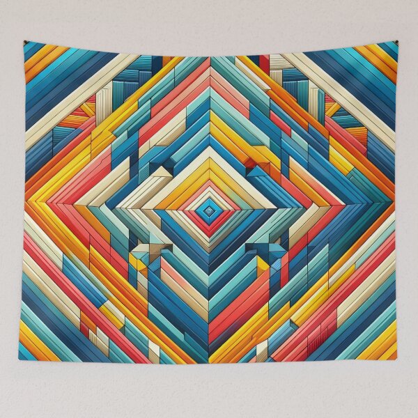 Item preview, Colorful Geometric Abstract Art , Modern Geometric Shapes Tee designed and sold by PillowTalkyZone.