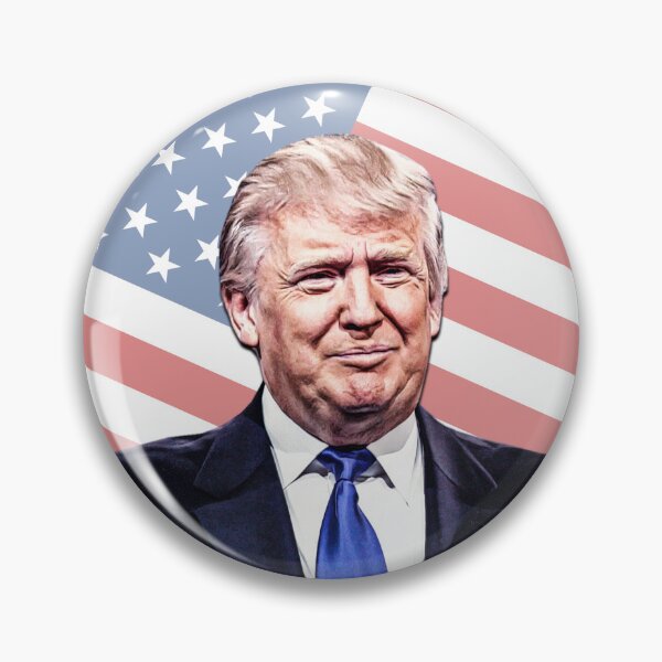 Item preview, Trump Illustration on American Flag designed and sold by carolina1.