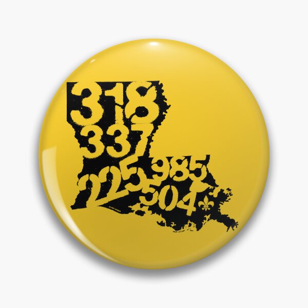 Item preview, Louisiana area codes (black color) designed and sold by gokartdesigns.