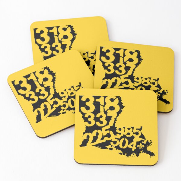 Item preview, Louisiana area codes (black color) designed and sold by gokartdesigns.