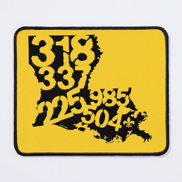 Item preview, Louisiana area codes (black color) designed and sold by gokartdesigns.