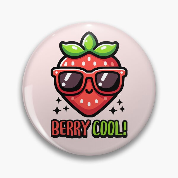 Item preview, Berry Cool! Cute Strawberry Pun designed and sold by PMCreative.