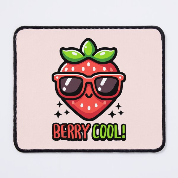 Item preview, Berry Cool! Cute Strawberry Pun designed and sold by PMCreative.