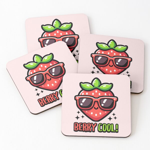 Item preview, Berry Cool! Cute Strawberry Pun designed and sold by PMCreative.