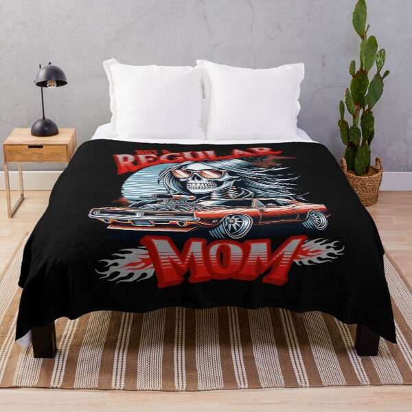 Item preview, Not A Regular Mom Cool Skeleton Race Car Racing Garage Supercharger Drag Racing Street Car Mama Mother Car Mommy designed and sold by CarantinedChaos.