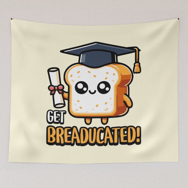 Item preview, Get Breaducated! Cute Strawberry Pun designed and sold by PMCreative.