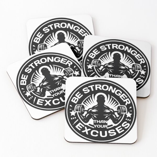 Item preview, Gym Quotes: Be Strong than your excuses, GymQuotes, motivational quotes,positivism,gym, exercises,FitnessMotivation.  designed and sold by FreeWorldDesign.