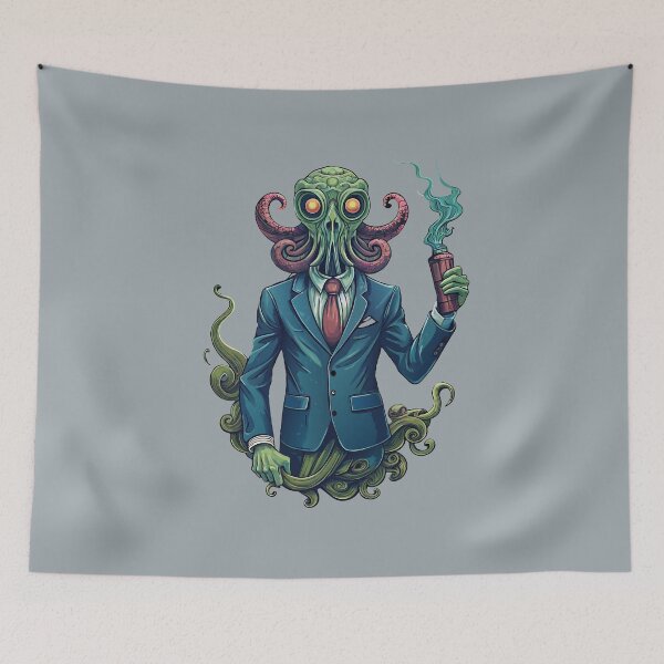 Item preview, Octopus in a suit in psychedelic style designed and sold by ploen kongsuwan.