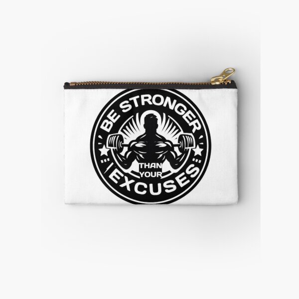 Item preview, Gym Quotes: Be Strong than your excuses, GymQuotes, motivational quotes,positivism,gym, exercises,FitnessMotivation.  designed and sold by FreeWorldDesign.
