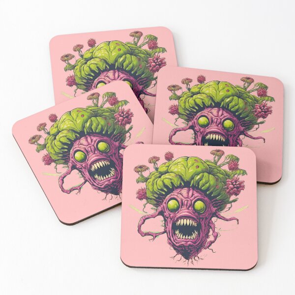 Item preview, Hungry broccoli brain monster designed and sold by Beefuddle.