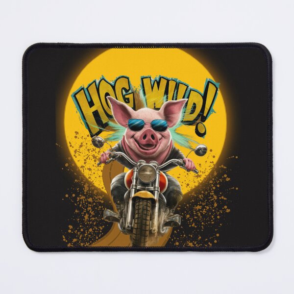 Item preview, Funny Hog Riding A Motorcycle designed and sold by AlienOccupation.