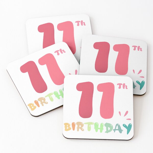 Item preview, Happy 11th Birthday designed and sold by SimpleP.