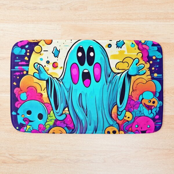 Item preview, Vibrant Ghost Cartoons designed and sold by Health And Fitness Posts e-Store.