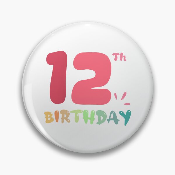 Item preview, Happy 12th Birthday designed and sold by SimpleP.