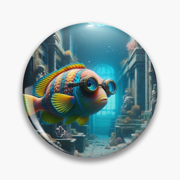 Item preview, The aquatic explorer, a fish's adventure among sunken city ruins designed and sold by AndreaMart.