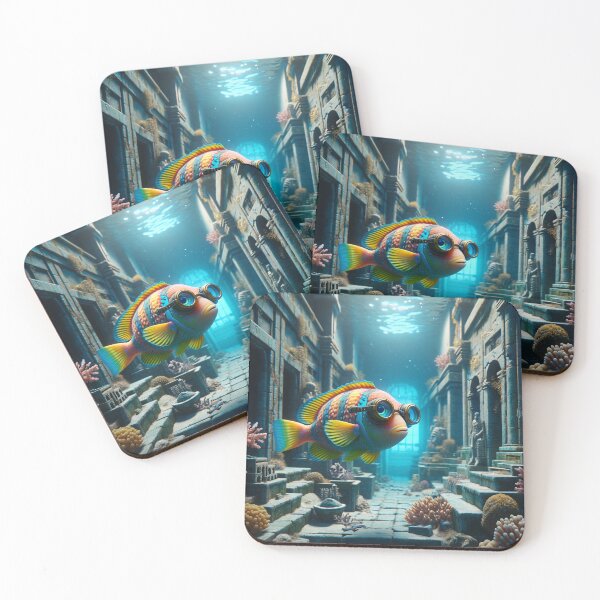 Item preview, The aquatic explorer, a fish's adventure among sunken city ruins designed and sold by AndreaMart.