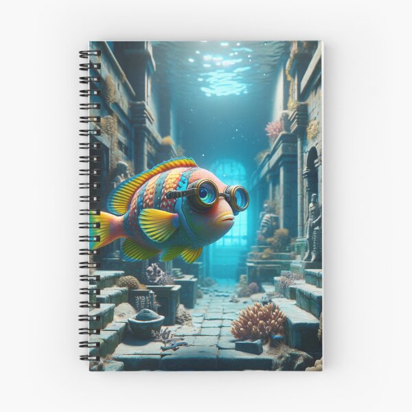Item preview, The aquatic explorer, a fish's adventure among sunken city ruins designed and sold by AndreaMart.