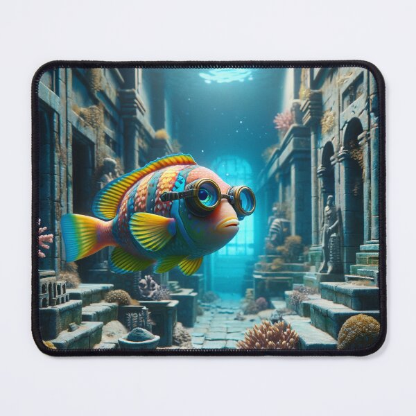 Item preview, The aquatic explorer, a fish's adventure among sunken city ruins designed and sold by AndreaMart.