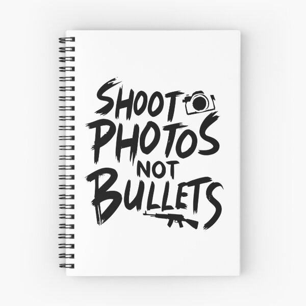 Item preview, Shoot photos not bullets Black designed and sold by PrintSoulDesign.