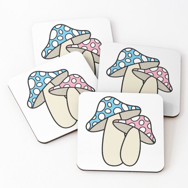 Item preview, Transgender Pride Mushroom  designed and sold by The-Floral-One.