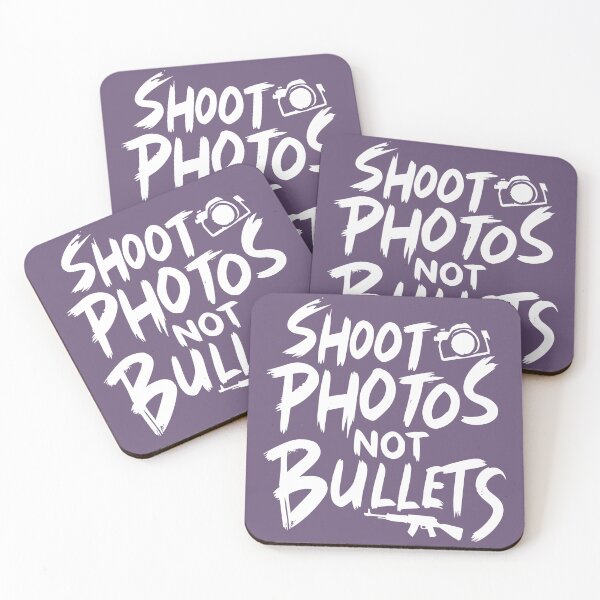 Item preview, Shoot photos not bullets White designed and sold by PrintSoulDesign.
