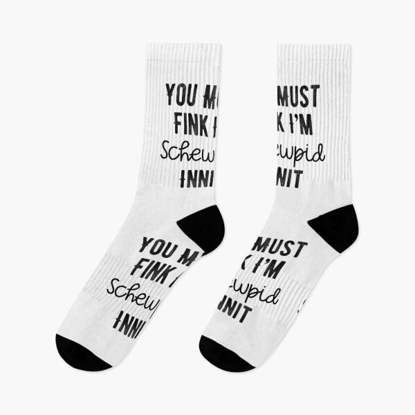 Item preview, You Must Think I am Stupid Innit Humorous British Joke - Schewpid Funny British Slang designed and sold by FociCreate.