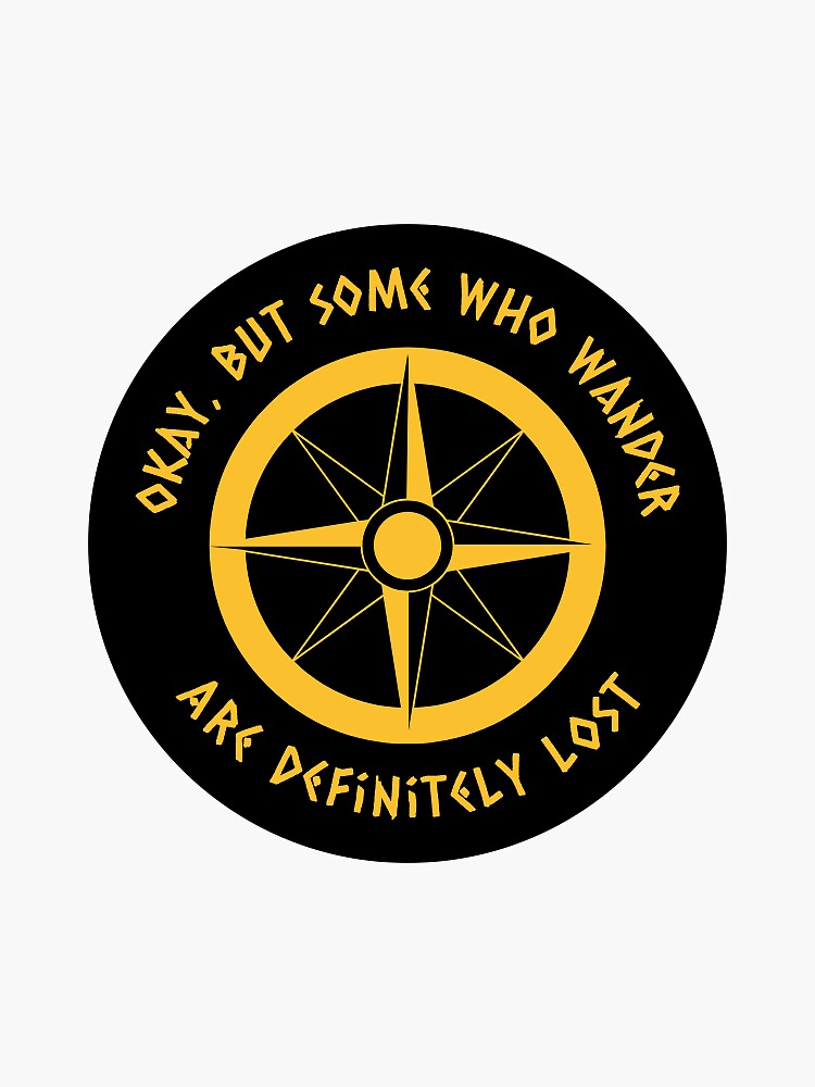 Thumbnail 3 of 3, Sticker, Wandering Lost Sticker designed and sold by FaDragon.