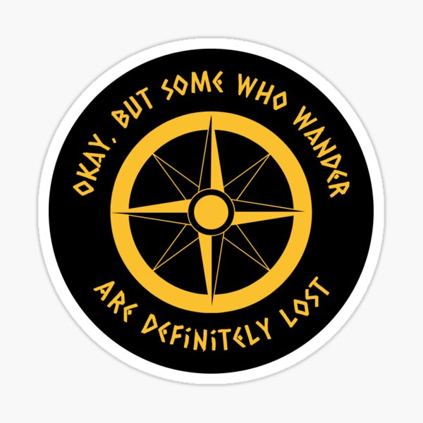 Wandering Lost Sticker Sticker