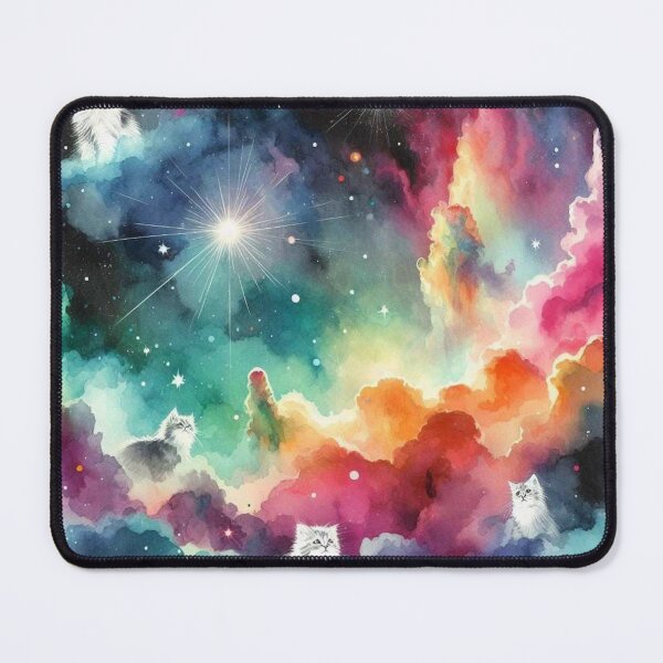 Item preview, Watercolour cats in space designed and sold by Vkinsify.
