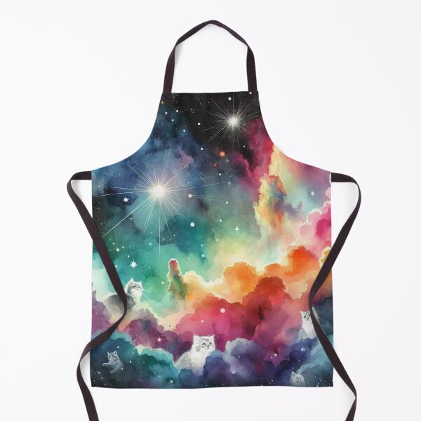 Item preview, Watercolour cats in space designed and sold by Vkinsify.