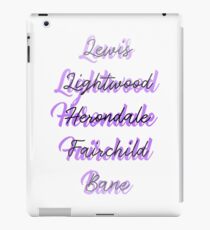 Lewis, Lightwood, Herondale, Fairchild, Bane iPad Case/Skin