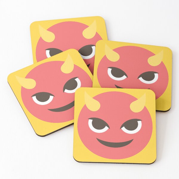 Aperçu de l'œuvre Visage souriant avec des cornes Diable Emoji créée et vendue par patternsbyposh.