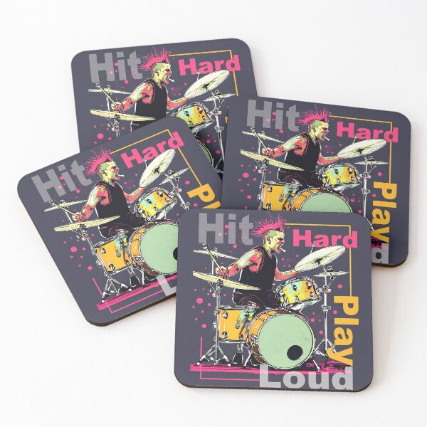 Item preview, Hit Hard, Play Loud designed and sold by Concept-Hub.