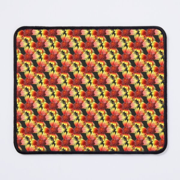 Item preview, Gaillardia Isolated on Black Pattern designed and sold by taiche.