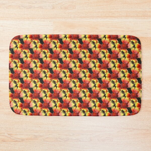 Item preview, Gaillardia Isolated on Black Pattern designed and sold by taiche.