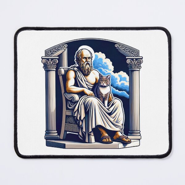 Item preview, Socrates with his cat designed and sold by Hammad Iqbal.