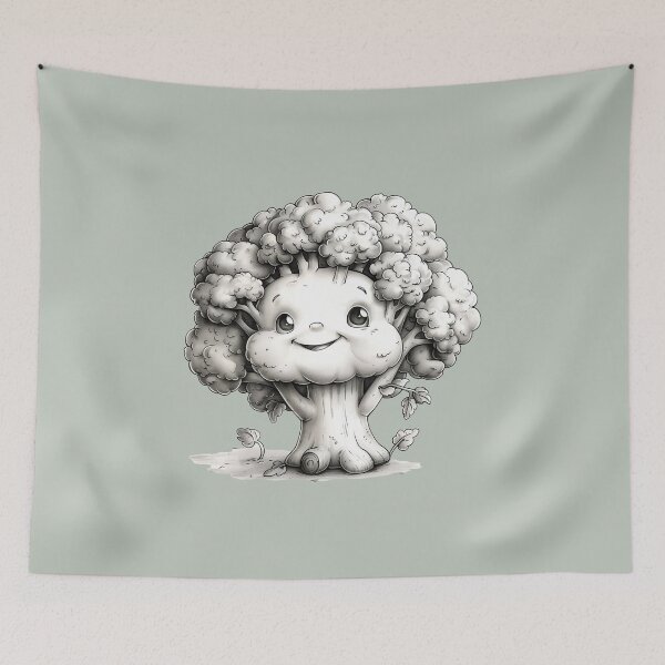 Item preview, Kawaii Broccoli | Cute Vegetable designed and sold by Hiszpanka.