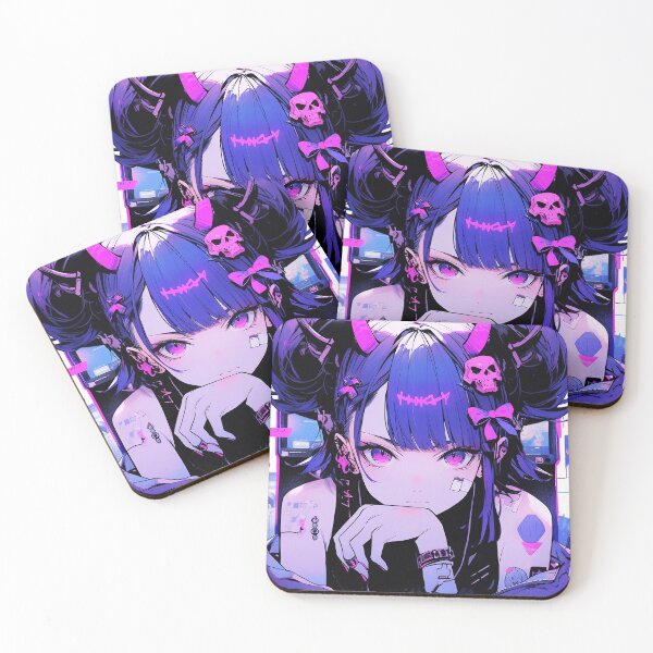 Item preview, Cute anime demon girl designed and sold by iWallGlow.