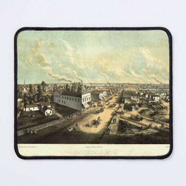 Item preview, Oshkosh, Wisconsin (c 1850) designed and sold by allhistory.