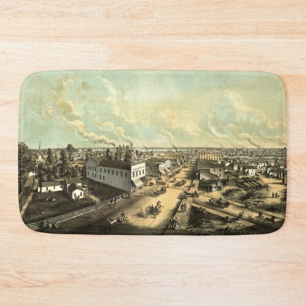 Item preview, Oshkosh, Wisconsin (c 1850) designed and sold by allhistory.