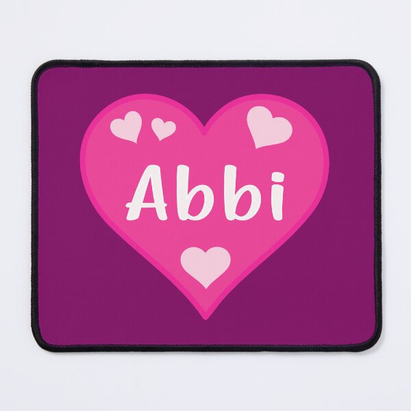 Item preview, Abbi Name Pink Heart  designed and sold by Jeallan Designs.