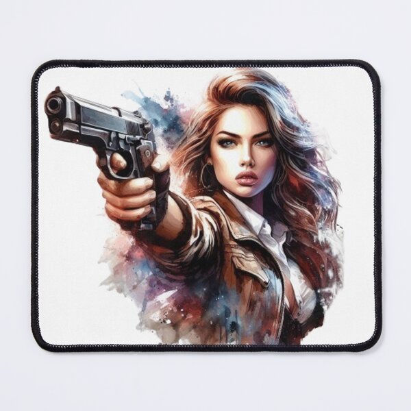 Item preview, “Fatal Beauty: an armed and dangerous woman” designed and sold by CHRIST5000.