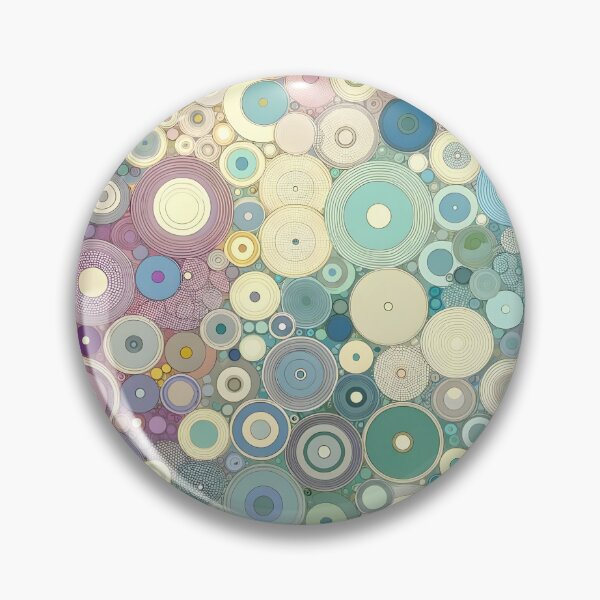 Item preview, Serene Pastel Circles Art - Calming Geometric Wall Decor designed and sold by PillowTalkyZone.