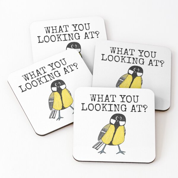 Item preview, What You Looking At? Great Tit Bird Watcher Funny designed and sold by doodlerob.