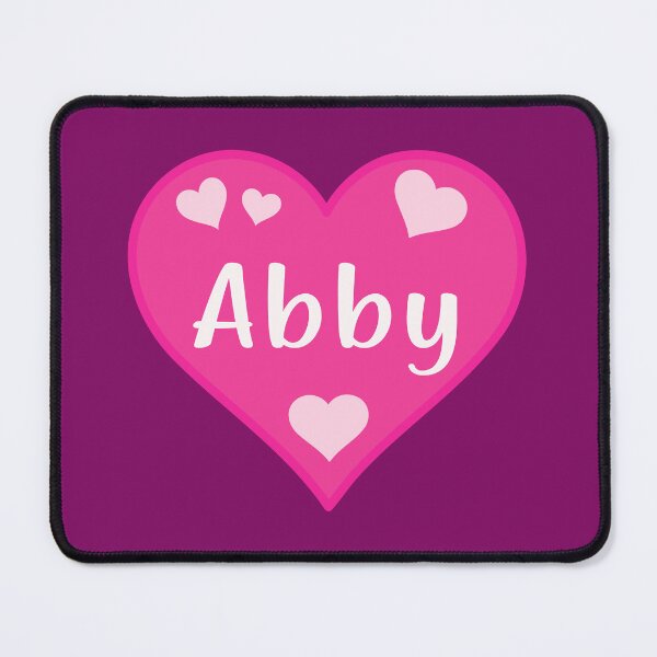 Item preview, Abby Name Pink Heart  designed and sold by Jeallan Designs.